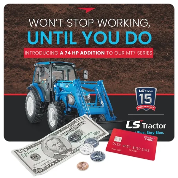 Custom Origin'L Fabric® Stitched Edge Fabric Counter Mat-9"x11"x1/8