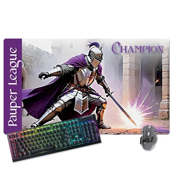 Custom Origin'L Fabric® Stitched Edge Fabric Gaming Mat-14"x24"x1/8