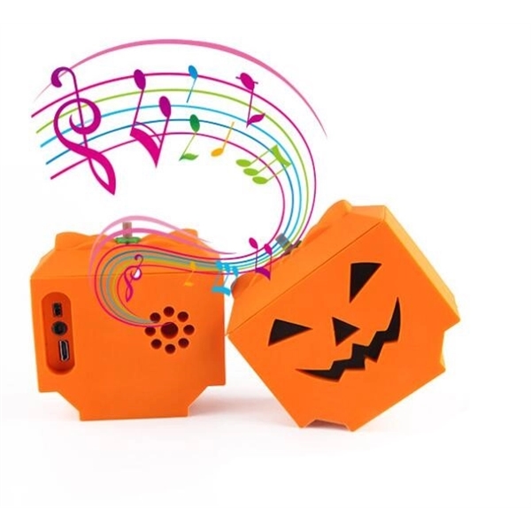 Promotional square Pumpkin wireless speaker