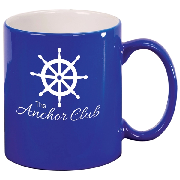11 oz Ceramic Round LazerMug - 11 oz Ceramic Round LazerMug - Image 5 of 7