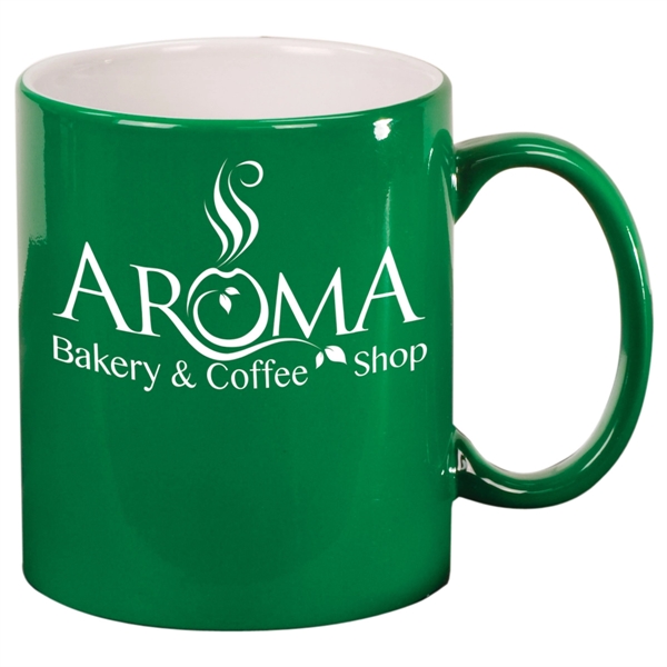 11 oz Ceramic Round LazerMug - 11 oz Ceramic Round LazerMug - Image 4 of 7