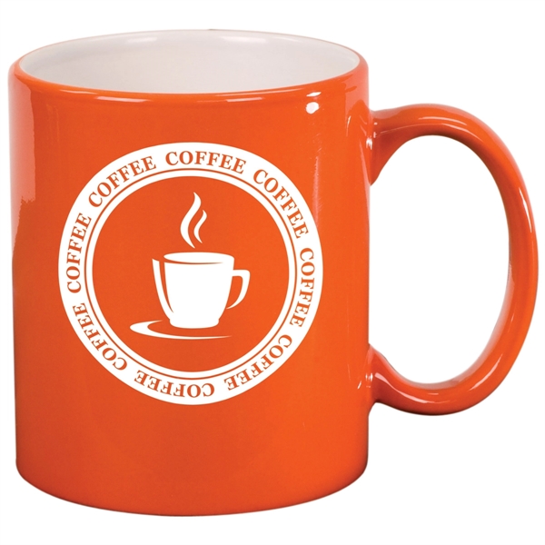 11 oz Ceramic Round LazerMug - 11 oz Ceramic Round LazerMug - Image 3 of 7