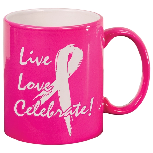 11 oz Ceramic Round LazerMug - 11 oz Ceramic Round LazerMug - Image 2 of 7