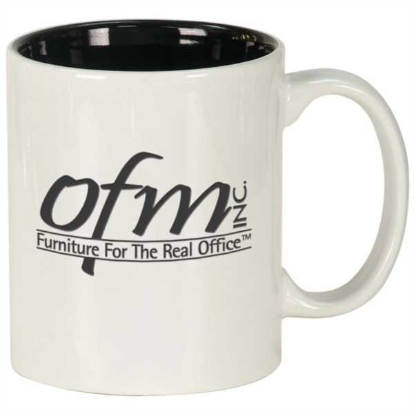 11 oz Ceramic Round LazerMug - 11 oz Ceramic Round LazerMug - Image 1 of 7