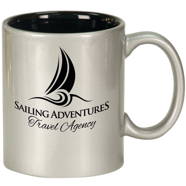 11 oz Ceramic Round LazerMug - 11 oz Ceramic Round LazerMug - Image 0 of 7