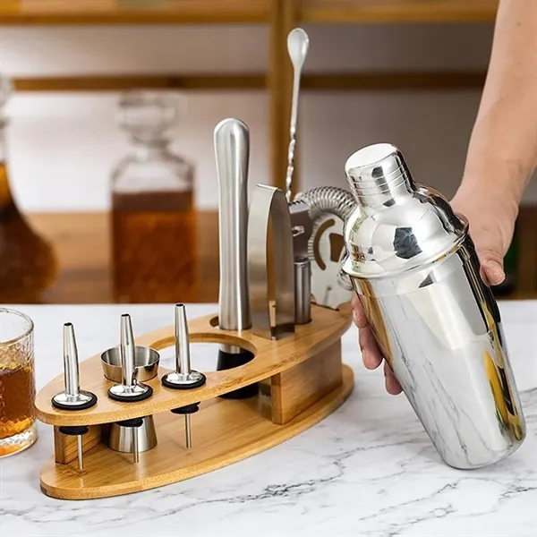 11pcs Stainless Steel Cocktail Shaker Set Bartender Kit - 11pcs Stainless Steel Cocktail Shaker Set Bartender Kit - Image 5 of 5