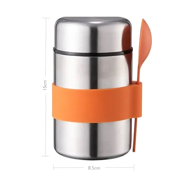 13oz. Width Mouth Thermo w/ Spoon - 13oz. Width Mouth Thermo w/ Spoon - Image 1 of 5