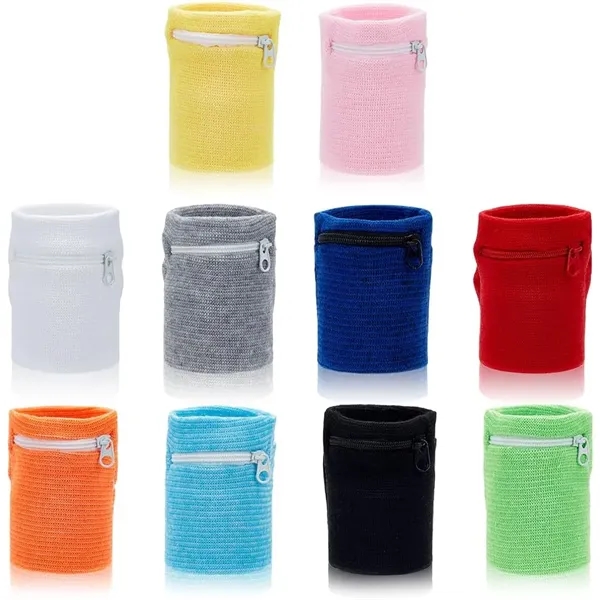 Wrist Wallet Wristband with Zipper - Wrist Wallet Wristband with Zipper - Image 1 of 1