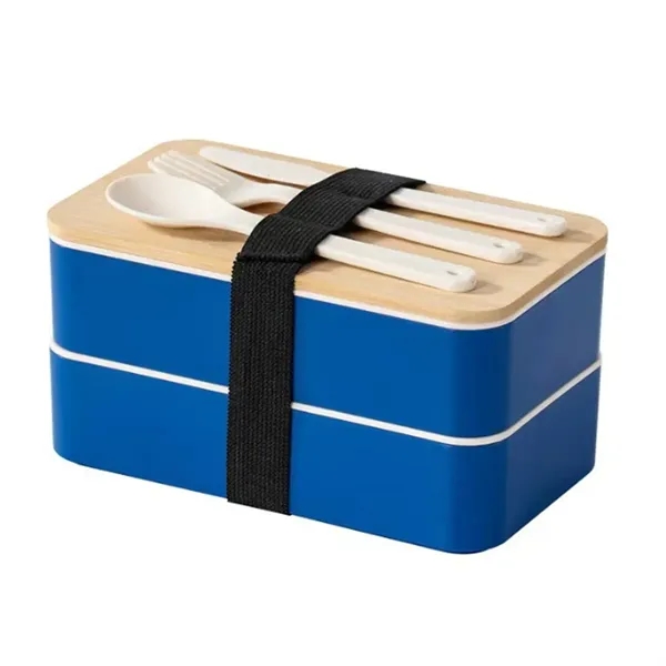 Bamboo Lunch Container Microwavable Food Storage - Bamboo Lunch Container Microwavable Food Storage - Image 1 of 2