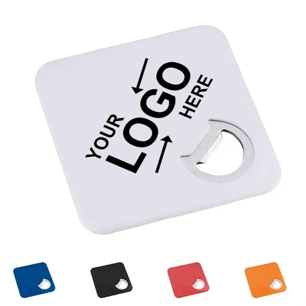 Square Coaster With Bottle Opener - Square Coaster With Bottle Opener - Image 0 of 5