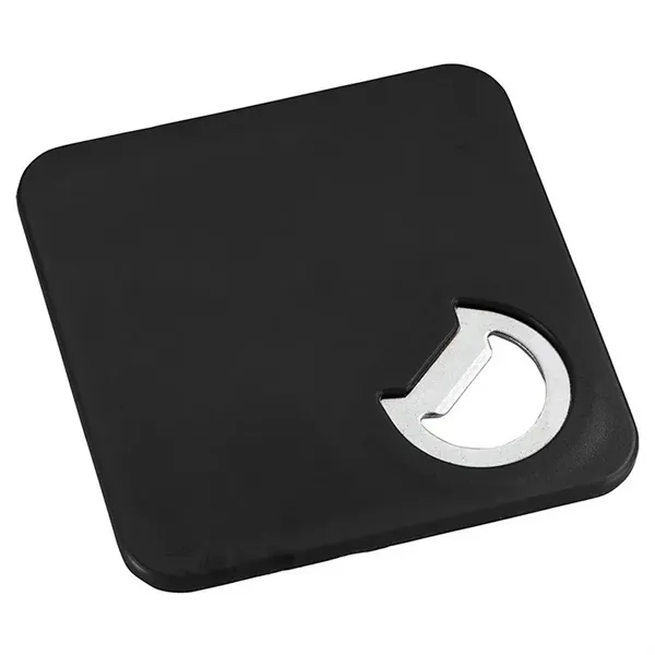 Square Coaster With Bottle Opener - Square Coaster With Bottle Opener - Image 1 of 5