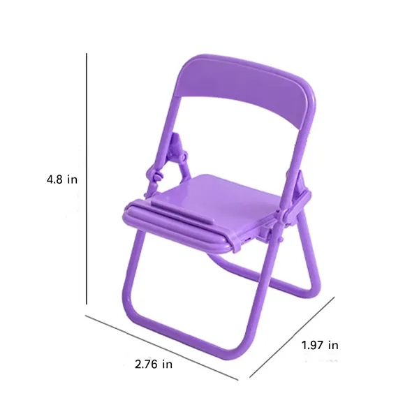 Mini Folding Chair Cell Phone Stand Holder - Mini Folding Chair Cell Phone Stand Holder - Image 1 of 2