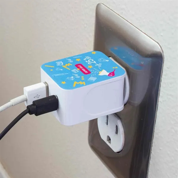 Custom 20 Watt Type C and USB Wall Adaptor