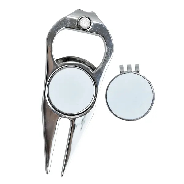 TiTUS® 3-in-1 Golf Tool Set - Divot Tool, Ball Marker & Cap - TiTUS® 3-in-1 Golf Tool Set - Divot Tool, Ball Marker & Cap - Image 4 of 6