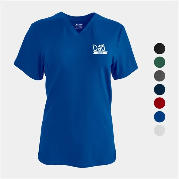 Velvet Jersey Women's Set-In Sleeves V-Neck T-Shirt