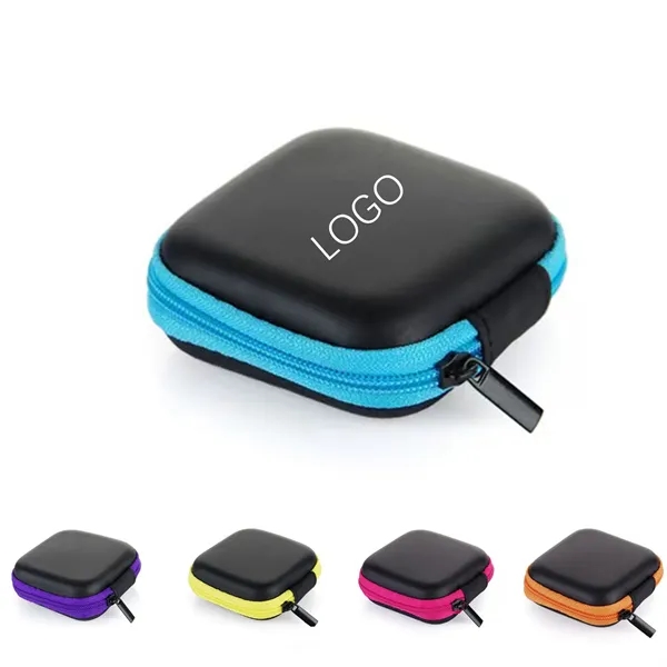 Square EVA Earphone Storage Case - Square EVA Earphone Storage Case - Image 0 of 1