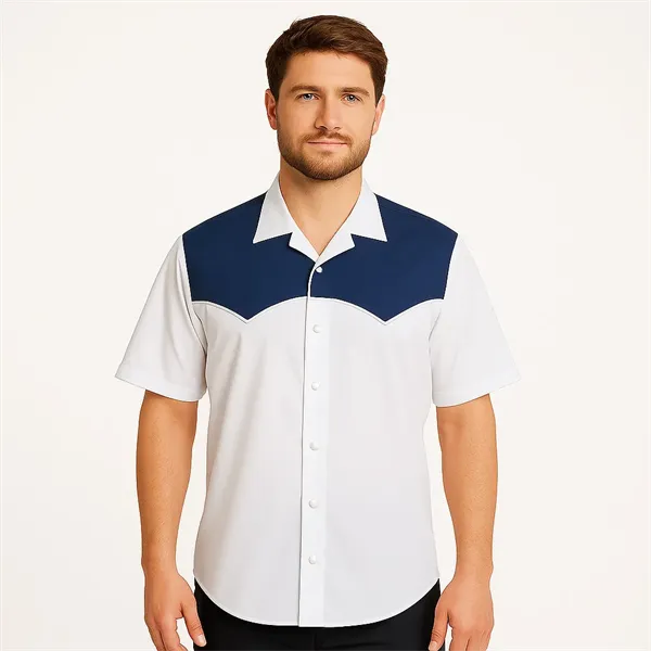 Men's Short Sleeve Pearl Snap Performance Western Shirt - Men's Short Sleeve Pearl Snap Performance Western Shirt - Image 0 of 1