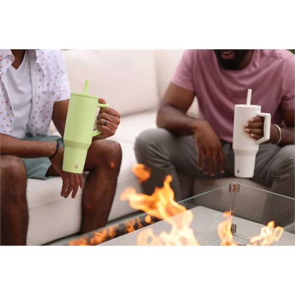 Elemental® 40oz Commuter Tumbler With Handle and Straws - Elemental® 40oz Commuter Tumbler With Handle and Straws - Image 40 of 41