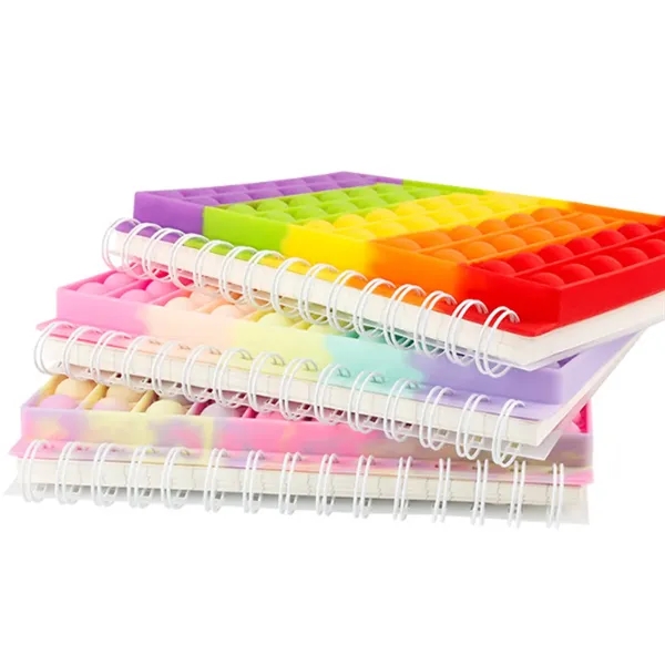 Spiral Bubble Push Pop Fidget Silicon Toy Notebook - Spiral Bubble Push Pop Fidget Silicon Toy Notebook - Image 4 of 4