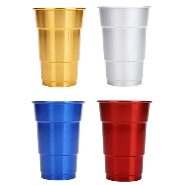 17oz. Custom Stackable Aluminum Cup Beer Mug - 17oz. Custom Stackable Aluminum Cup Beer Mug - Image 2 of 5