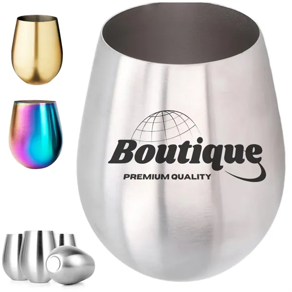 18oz Stainless Steel Wine Glass - 18oz Stainless Steel Wine Glass - Image 0 of 5