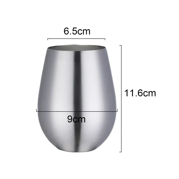 18oz Stainless Steel Wine Glass - 18oz Stainless Steel Wine Glass - Image 1 of 5