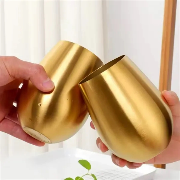 18oz Stainless Steel Wine Glass - 18oz Stainless Steel Wine Glass - Image 3 of 5