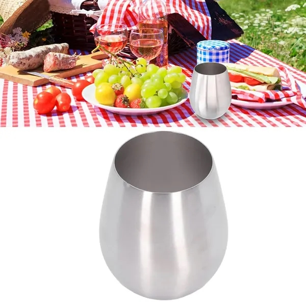 18oz Stainless Steel Wine Glass - 18oz Stainless Steel Wine Glass - Image 5 of 5