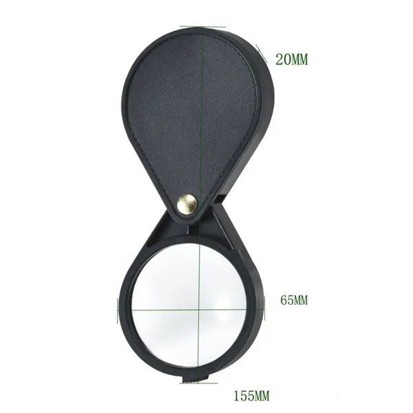 Portable Folding Pocket 10X Magnifying Glass For Reading - Portable Folding Pocket 10X Magnifying Glass For Reading - Image 1 of 5