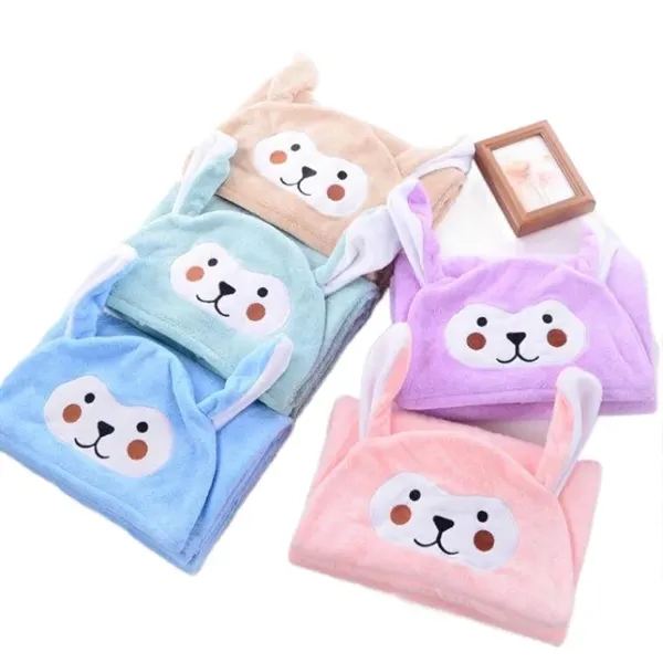 Baby Hooded Poncho Bathrobe - Baby Hooded Poncho Bathrobe - Image 1 of 3