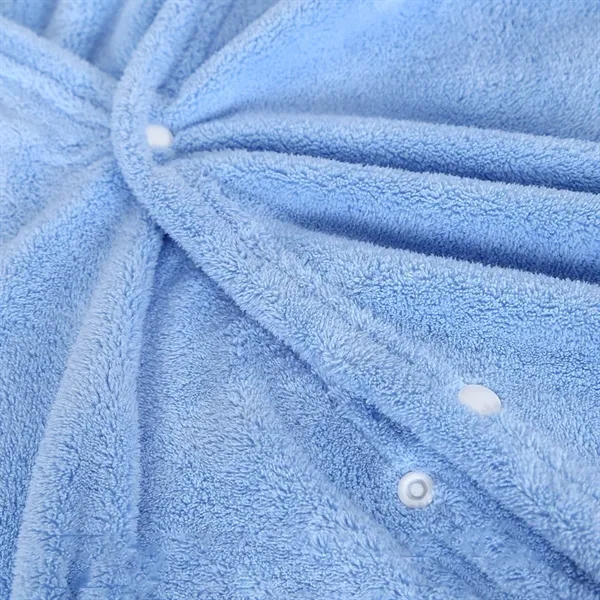 Baby Hooded Poncho Bathrobe - Baby Hooded Poncho Bathrobe - Image 2 of 3