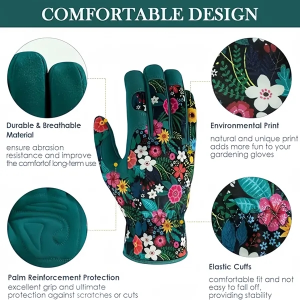 Breathable Printed Gardening Glove - Breathable Printed Gardening Glove - Image 1 of 6