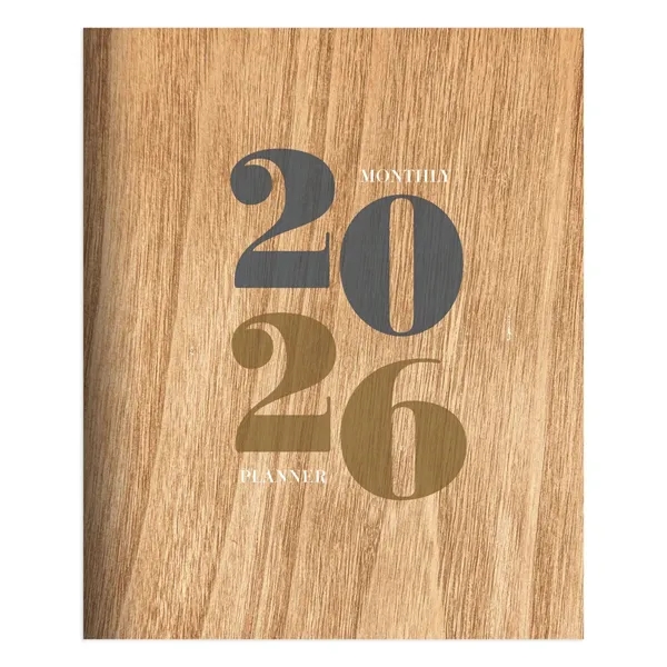 2026 Washed Oak Large Monthly Planner - 2026 Washed Oak Large Monthly Planner - Image 0 of 5