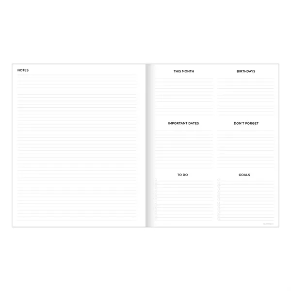2026 Washed Oak Large Monthly Planner - 2026 Washed Oak Large Monthly Planner - Image 2 of 5