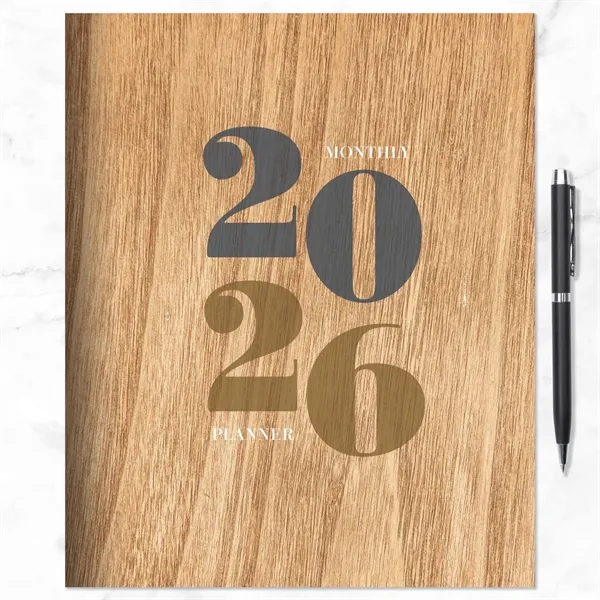 2026 Washed Oak Large Monthly Planner - 2026 Washed Oak Large Monthly Planner - Image 3 of 5
