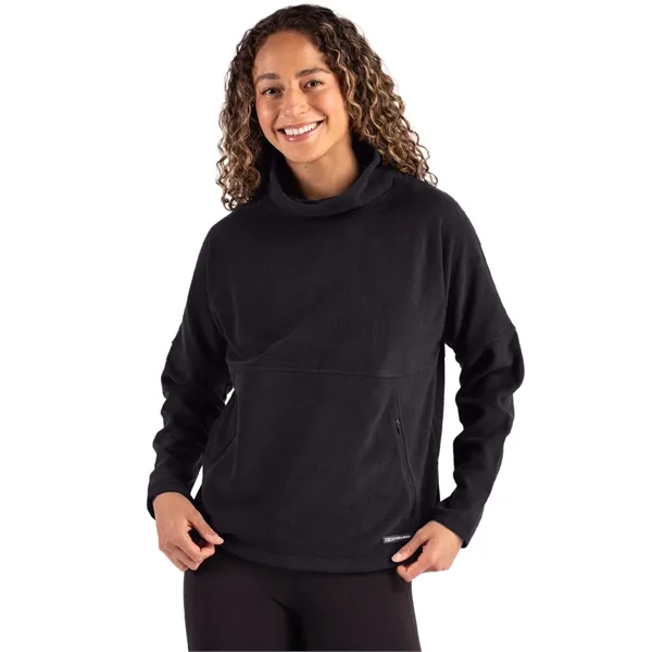 Custom Cutter & Buck Woodland Recycled Fleece Womens Funnel Neck...