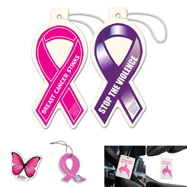 Breast Cancer Awareness Custom Car Air Freshener - Breast Cancer Awareness Custom Car Air Freshener - Image 0 of 7