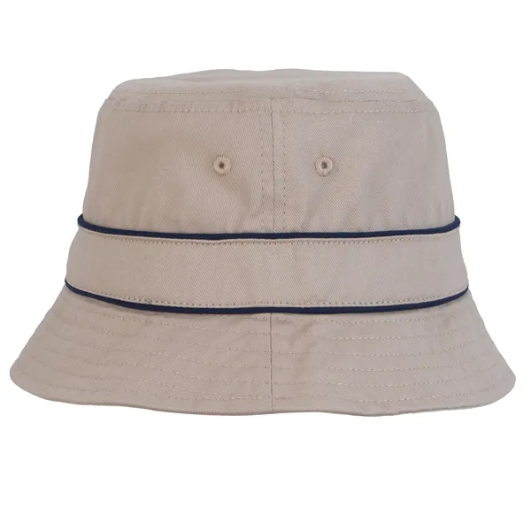 Cotton Bucket Hat with Trim - Cotton Bucket Hat with Trim - Image 0 of 3