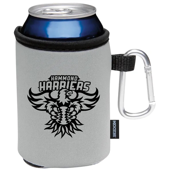 Koozie® Collapsible Can Cooler with Carabiner - Koozie® Collapsible Can Cooler with Carabiner - Image 1 of 3