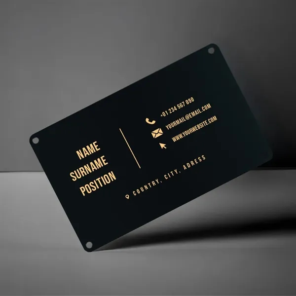 Aluminum Business Card - Aluminum Business Card - Image 0 of 12