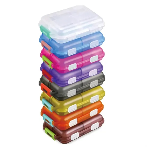 10-Compartment Pill Box with 147 Medication Label Stickers - 10-Compartment Pill Box with 147 Medication Label Stickers - Image 2 of 6