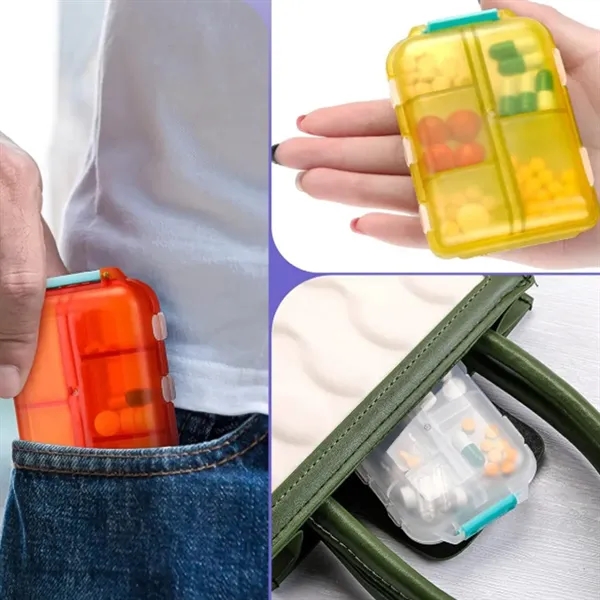 10-Compartment Pill Box with 147 Medication Label Stickers - 10-Compartment Pill Box with 147 Medication Label Stickers - Image 4 of 6