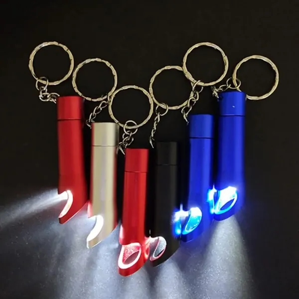 Aluminum LED Bottle Opener Keychain with Custom Logo - Aluminum LED Bottle Opener Keychain with Custom Logo - Image 4 of 4