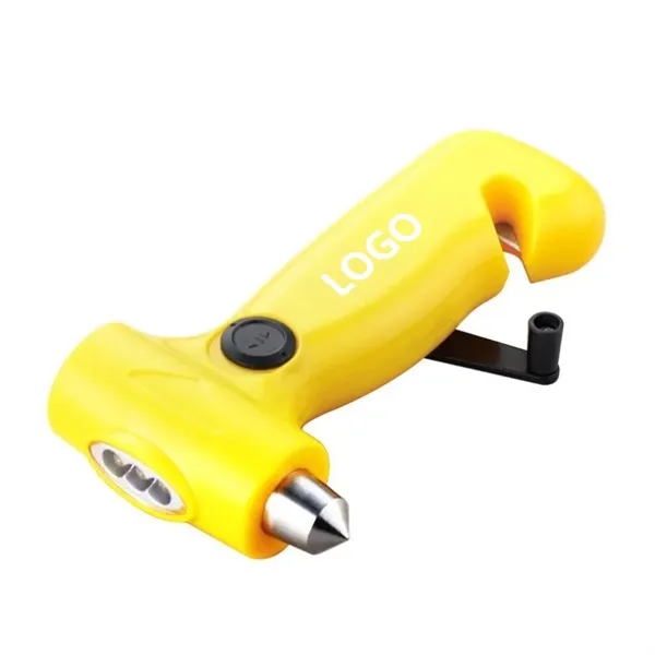 Safety Hammer w/ Dynamo Light and Cutter - Safety Hammer w/ Dynamo Light and Cutter - Image 2 of 3