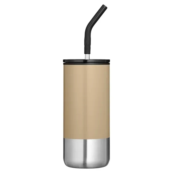 Summit 16 oz. Insulated Tumbler With Straw - Summit 16 oz. Insulated Tumbler With Straw - Image 4 of 8