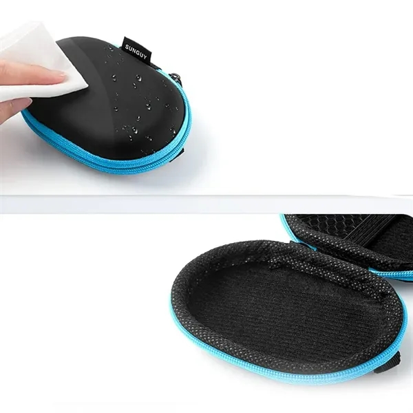 EVA Oval Earbud Cable Organizer Case - EVA Oval Earbud Cable Organizer Case - Image 3 of 6