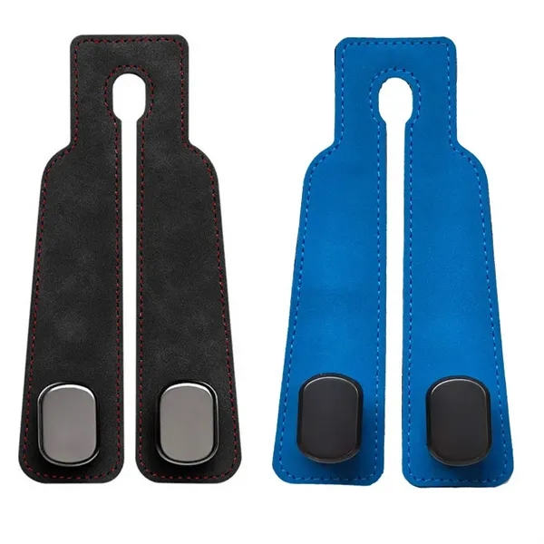 Suede Leather Car Seat Back Double Hook - Suede Leather Car Seat Back Double Hook - Image 6 of 11