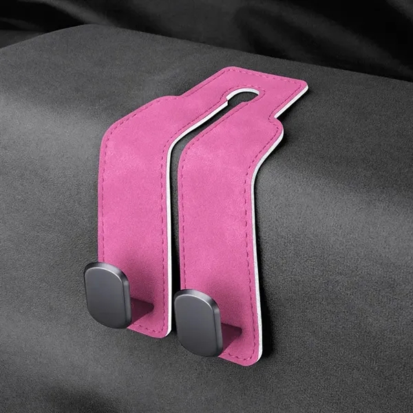Suede Leather Car Seat Back Double Hook - Suede Leather Car Seat Back Double Hook - Image 7 of 11