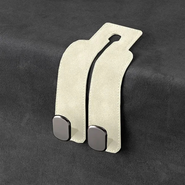 Suede Leather Car Seat Back Double Hook - Suede Leather Car Seat Back Double Hook - Image 10 of 11