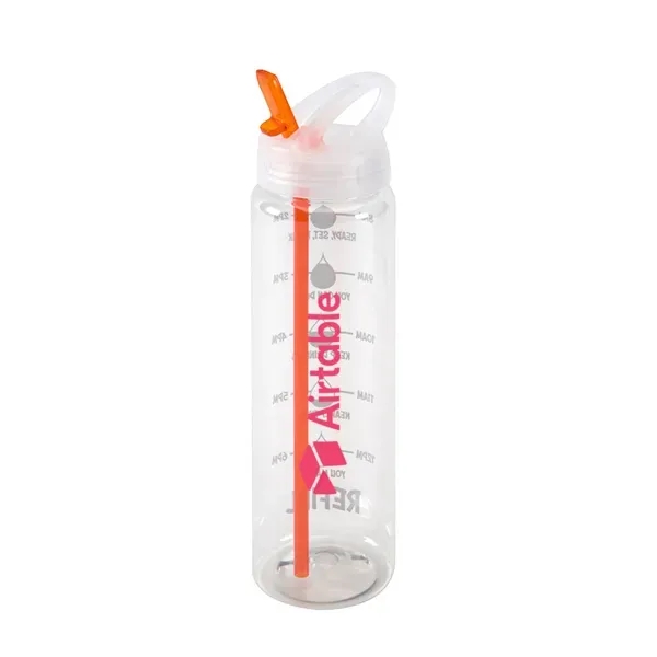 Water Bottle with Flip Up Spout & Hydration Mark - 32 Oz. - Water Bottle with Flip Up Spout & Hydration Mark - 32 Oz. - Image 4 of 6